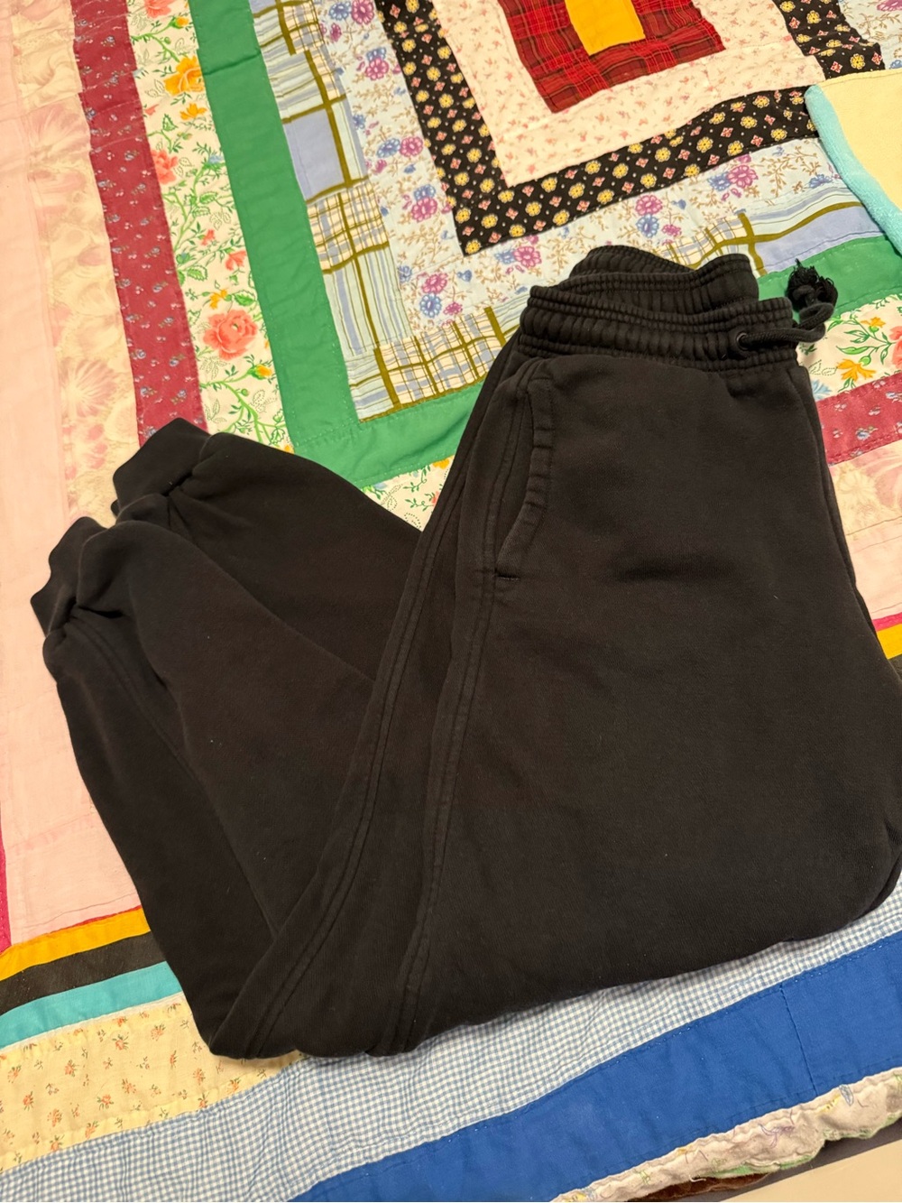 adidas Black Kids Joggers with Elastic Waist